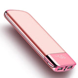 30000mah Power Bank External Battery PoverBank 2 USB LED Powerbank Portable Mobile phone Charger for Xiaomi MI iphone Samsung