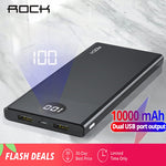 ROCK Power Bank 10000mAh LED Display Portable Charging PowerBank