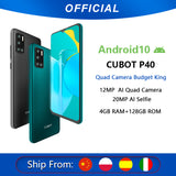 Cubot P40 Rear Quad Camera 20MP Selfie Smartphone