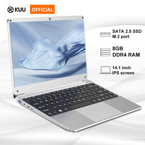 14.1 inch 8GB DDR4 RAM 128G 256G SSD Notebook 1920*1080