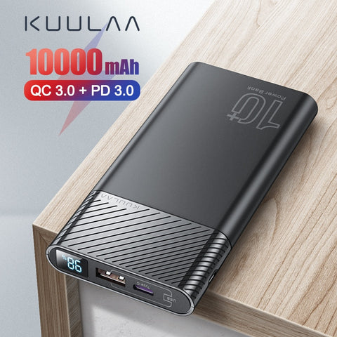 KUULAA Power Bank 10000mAh QC PD 3.0 PoverBank